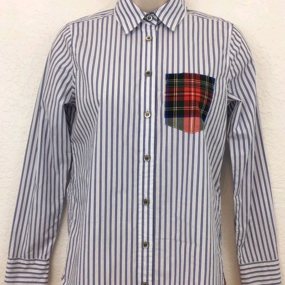 J crew striped shirt 00p